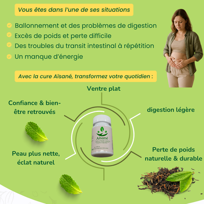 Aïsané - Tu n'as pas grossi. Tu es ballonnée. Voici la solution naturelle en 15 jours