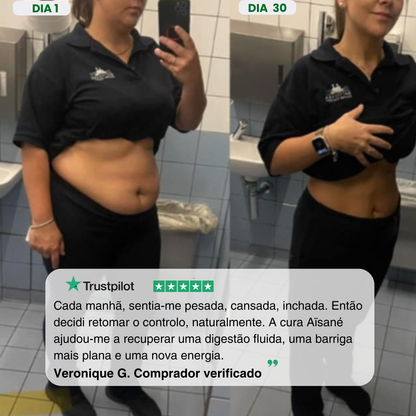 Aïsané - Finalmente leve. Finalmente ela.  A cura natural para uma barriga leve em 15 dias. Portugal