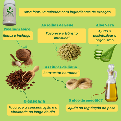 Aïsané - Finalmente leve. Finalmente ela.  A cura natural para uma barriga leve em 15 dias. Portugal
